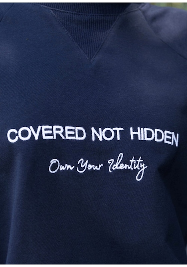 Mayovera Tesettür Eşofman Üstü - Not Hidden Lacivert