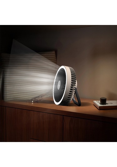 Lenyes Lhf11 Led Işıklı 4 Kademeli Çok Fonksiyonlu Soğutucu Fan Beyaz