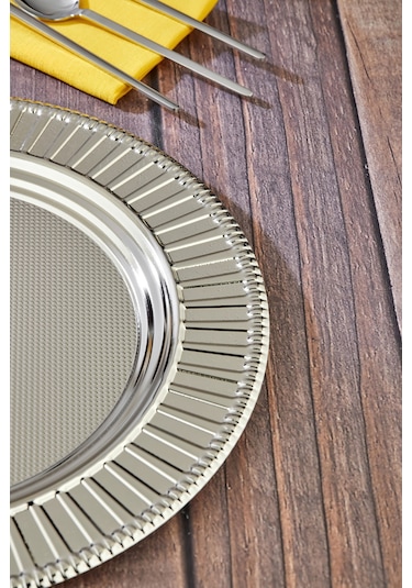 Cooker 33 Cm Metal Sunumluk Supla Ckr4593 Gümüş