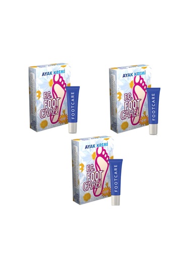 Foot Care Ayak Kokusu Giderici Ayak Kremi 10 G x 3 + Pamuklu Çorap x 3 Adet