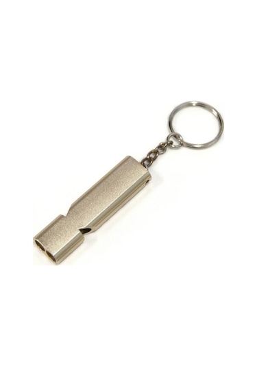 Altın Açık Kamp Çift Tüp Yüksek Frekans İmdat Düdüğü Kendini Savunma Aletleri Altın