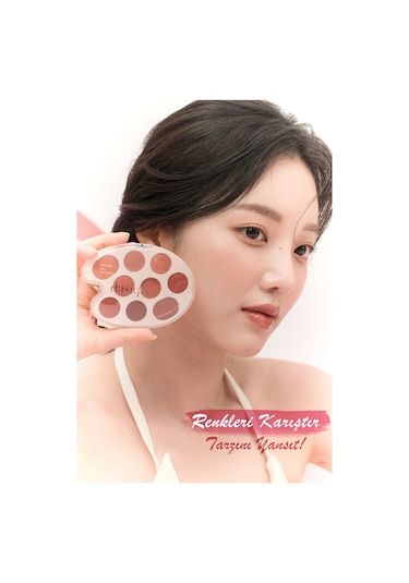 Dasique 9 Renkli Ruj & Allık Paleti Mood Painting Lip & Cheek Palette 01 Warm Coloring 01 Warm Coloring