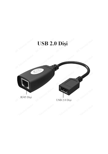 Usb Extender - Cat5 / Cat6 Kablosu Üzerinden Lan Uzatma Adaptörü