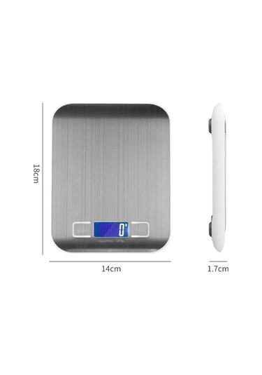 Primepickings Paslanmaz Çelik 10kg/1g Fırın Elektronik Terazisi, Küçük Mutfak Terazisi Diğer