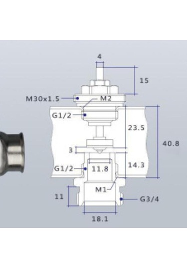 Suntek Su Dağıtım Vanası Çekirdeği Yerden Isıtma Manifold A