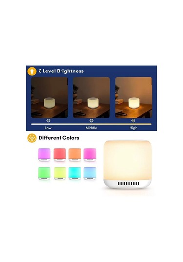 Gajeena Beyaz Gürültü Uyku Cihazı Çocuklar İçin 34 Ses 9 Işık Efekti 1800mah Pil 30-60-90 Dakika Zamanlayıcı Diğer