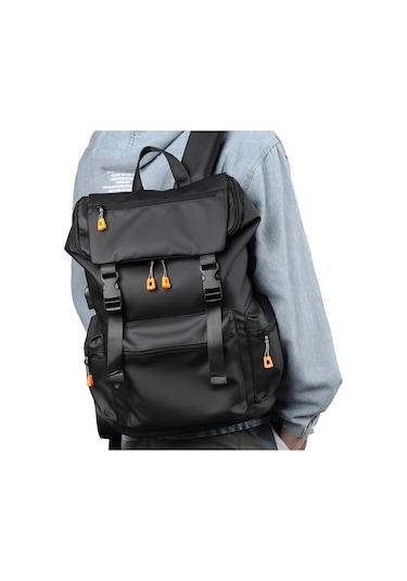 Novahub Erkekler İş Eğlence Pratik Büyük Kapasiteli Seyahat Sırt Çantası Gri Gri
