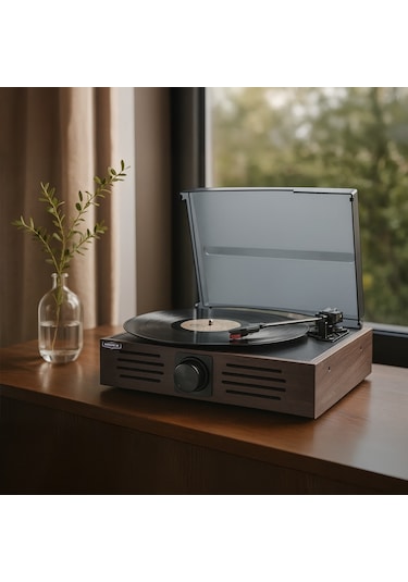 Midex MTX-106BN 3 Devir Nostaljik Retro Pikap Plak Çalar + İğne