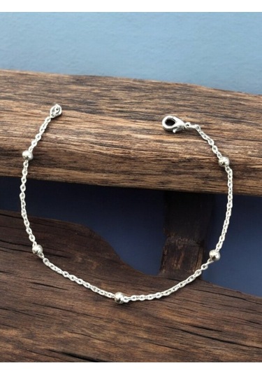 Feron Accessories Gümüş Renk Boncuklu Bileklik Gold