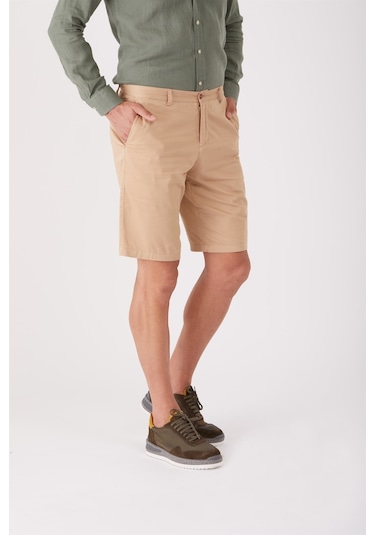 Dufy Camel Erkek Regular Fit Short - 86791 Camel
