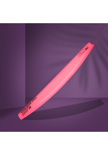 Staleks Giydirmeli Zımpara Tabanı Plastik Yarımay Pembe