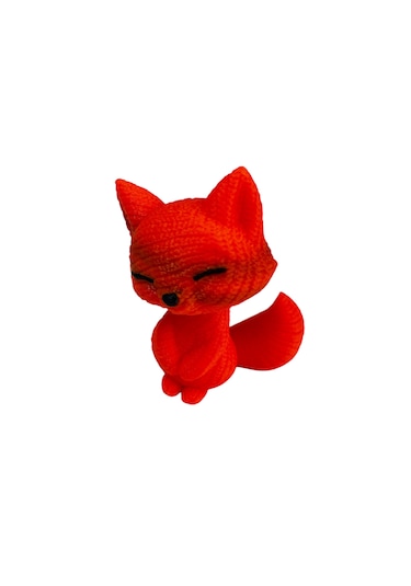 Sevimli Tilki Harika Tasarımlı Mini Tilki Oyuncak 13cm