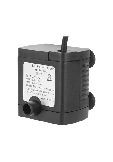 Folinda 24v Dc Güneş Enerjili Mini Su Pompası - 650l/h Akış Hızı, Paslanmaz Çelik Şaft, Sualtı Kullanıma Uygun, Akvaryum Ve Fontan İçin