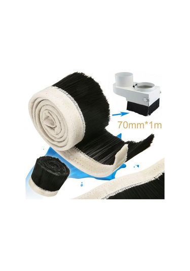 Homyl Gravür Makinesi Toz Kapağı Fırça Cnc Router Siyah-100mm-x-1-m