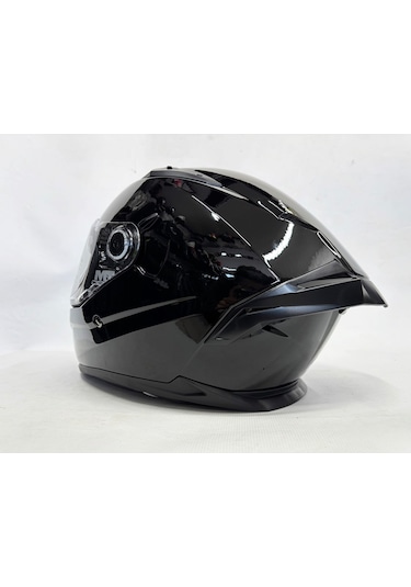Mt Braker Sv Pure A11 Parlak Siyah İç Güneş Vizörlü Kask Siyah