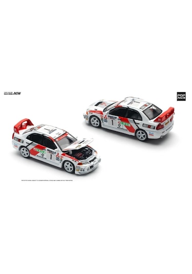 Pop Race Mitsubishi Lancer Evolution Evo Iv Rally Pr64-165 1/64
