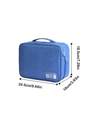 Willowhaven 24.5x18.5x10cm Büyük Boy Dijital Çantası Rh917 Polyester Bölmeli Serbest Ayarlanabilir Seyahat Ev İçin Gri Renk