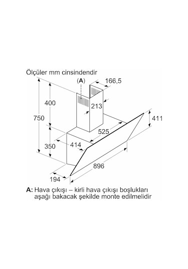 Siemens LC97KPJ60T 90 CM Duvar Tipi Davlumbaz