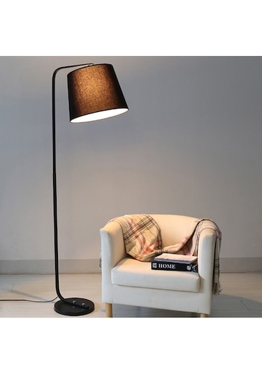 RİOLİGHT RETRO2 RUSTİK SİYAH HAREKETLİ KUMAŞ BAŞLIK METAL LAMBADE