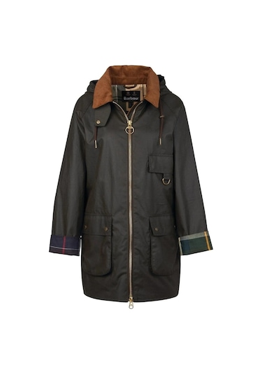 Barbour Highclere Yağlı Ceket Ol71 Olive Yeşil