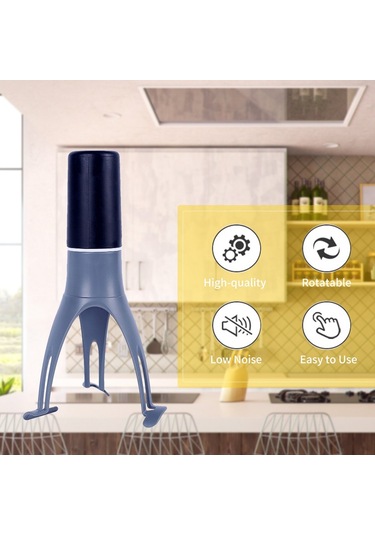 Soulader Taşınabilir El Tipi Çırpıcı Mikser 3 Kademeli Hız Ayarlı Mutfak Karıştırıcı Gri