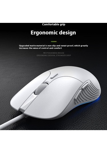 Inphıc Pb1 Usb Kablolu İş Ofis Oyun Mouse Sessiz Makro Programlama Bilgisayar Dizüstü Fare