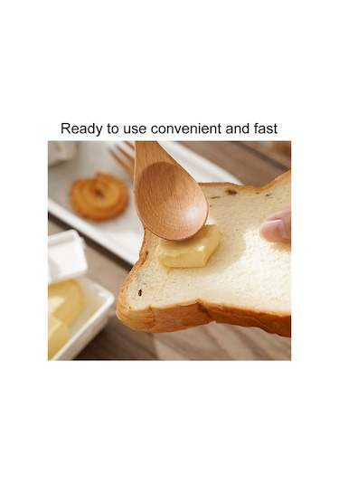 Dancemonkey Cbtx Ev Kare Tereyağı Kesme Sebzelik Kapaklı Kullanıcı Dostu Mutfak Peynir Saklama Kutusu Beyaz Beyaz