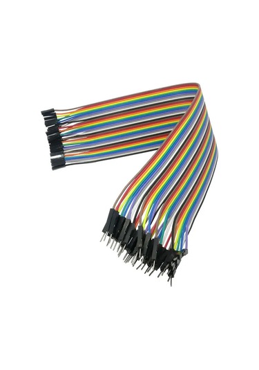 30cm 40 Pin Erkek Dişi Dupont Kablo Ayrılabilir 2.54mm 10 Renk Breadboard Atlama Kablosu Jumper Tes