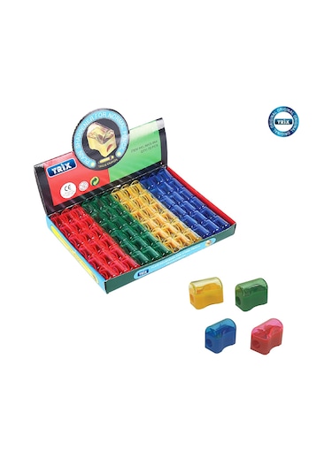 Trix Kapaklı Kalemtıraş 4 Adet