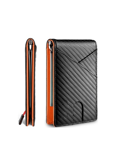 Skycity Sarı Rfıd Koruma İş Çanta, 2021 Yazı Yeni Model, Karbon Fiber Kartlık, Zengin  Kutusu İle商务时尚美金夹