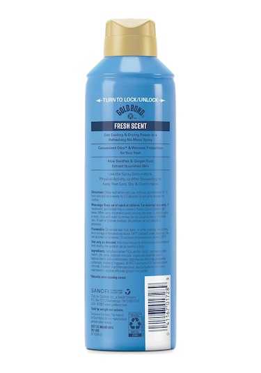 Gold Bond No Mess Fresh Scent Ayak Spreyi 198gr