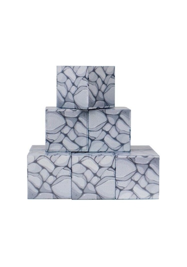 Megacraft Manyetik Bloklar Gri Taş Blok 9 Parça Mc1404