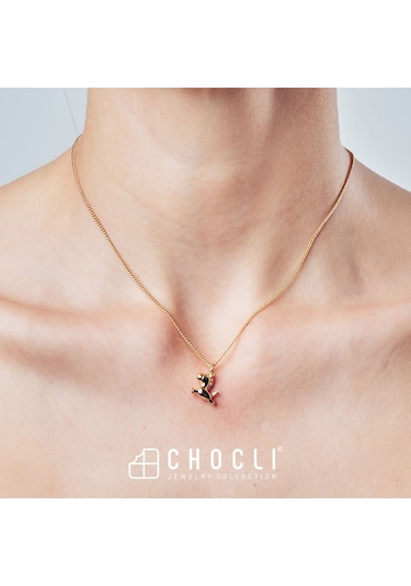 Chocli 18 Ayar Altın Kaplama Uçan Unicorn Kolye