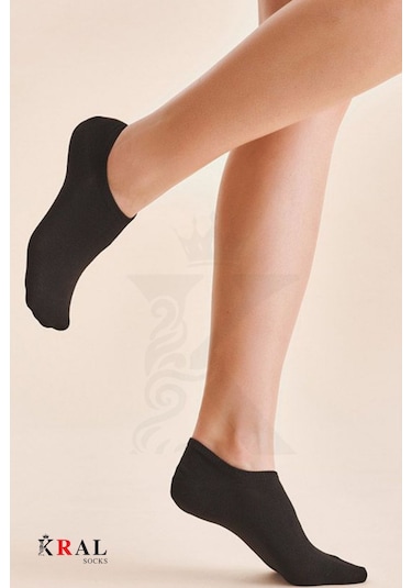 Kral Socks Kadın - Erkek Pamuklu Terletmez 10'lu - 10 Çift Yazlık Görünmez Çorap Asorti