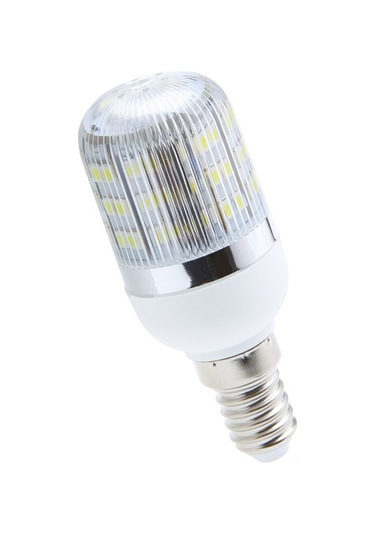 Fortunelane E14 2.5w 48 Led 3528 Smd Mısır Tipi Ampul, 360 Derece Işık, Beyaz, 110v, Tasarruflu, Plastik Kasa Beyaz