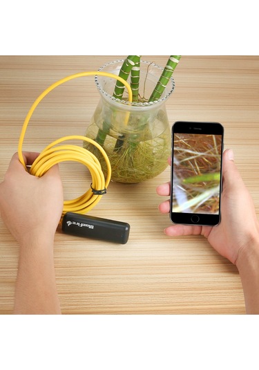 Newdaki 10 M Sarı Sert Tel 1200 Piksel 2 Mp Endoskop Wifi Yılan Kamera