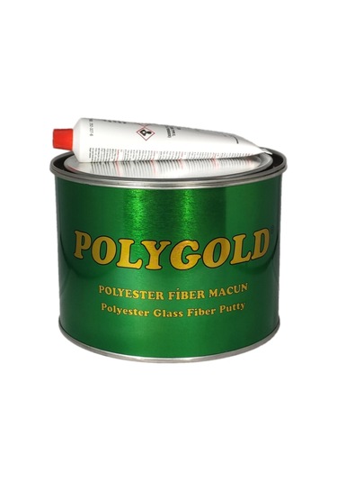Polygold Gri Polyester Fiber Elyaflı Macun 2700 Gram 2.7 Kg