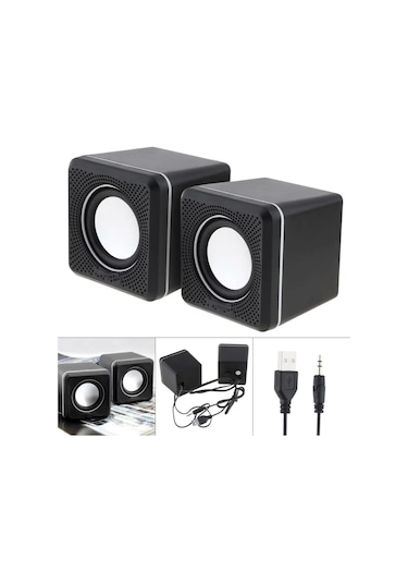 Pc Usb Mini Speaker 1+1 Hoparlör Ses Sistemi Platoon Pl-4085