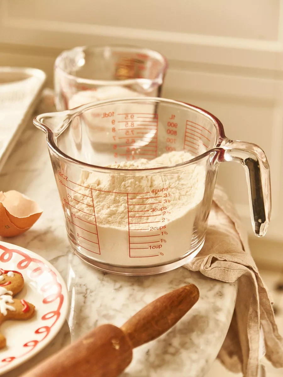 Roomi Mutfak İçin Ölçü Kabı 1 Litre Cam 181365247 Beyaz