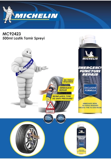 Michelin Mc92423 500Ml Lastik   Tamir Spreyi