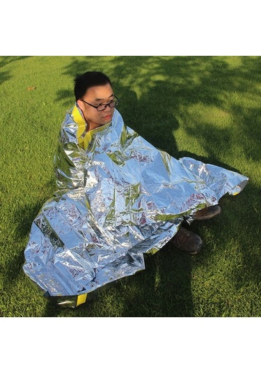 Strade Store Ilk Yardım Acil Hayatta Kalma Uyku Battaniye Çadır Çantası Yansıtıcı Barınak Kırmızı