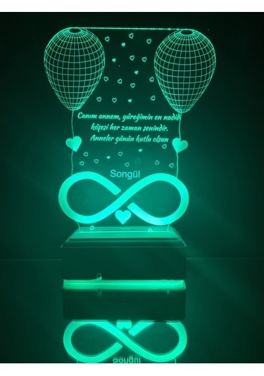 Anneler Günü Hediye 3D Led Masaüstü Lamba