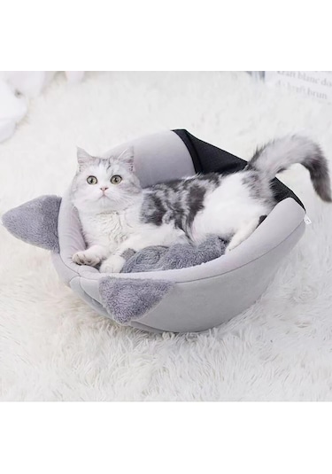 Tineke Bal Kabağı Tasarımlı Kedi Evi Yatağı Uyku Minderi Small