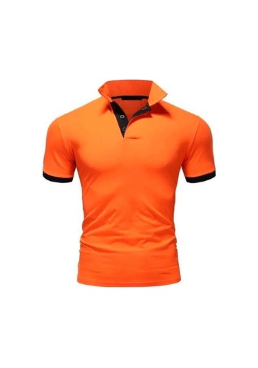 Mrmt 2025 Erkek T-shirt Kısa Kollu Rahat Yaka Düz Renkyellow Yellow