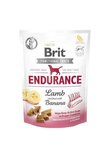 Brit Functional Snack Endurance Kuzu Etli ve Muzlu Köpek Ödül Maması 150 G