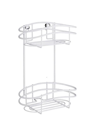 Wenko 2 Katmanlı Duvar Rafı Classic Plus - Çelik, 24 X 32,5 X 15 Cm, Beyaz