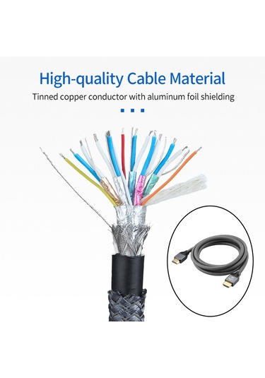 Suntek 2.1 Kablo 8k 60hz 4k 120hz Yüksek Hızlı Video 1,2-metre