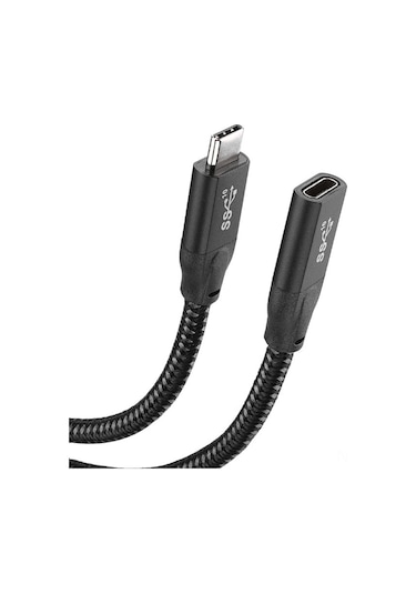Reedark Type-c Uzantı Kablosu 0.3m Siyah - Pd 100w Hızlı Şarj, 20gbps Veri Transferi, 4k Video Ve Ses, Thunderbolt3 Dış Disk Uyumlu