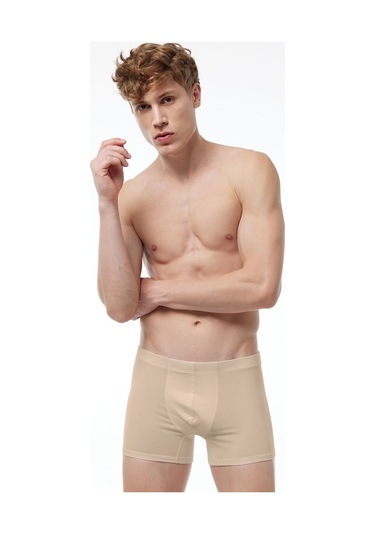 Malabadi Görünmez Boxer Erkek Ten Rengi Likralı Modal Iç Göstermeyen Boxer 058 Ten Rengi