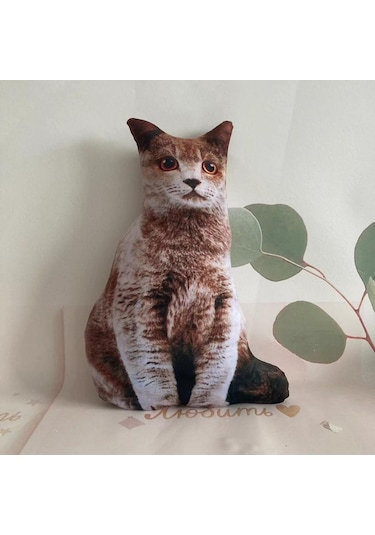 Suntek 3d Simülasyon Kedi Peluş Oyuncak Gerçekçi Sevimli